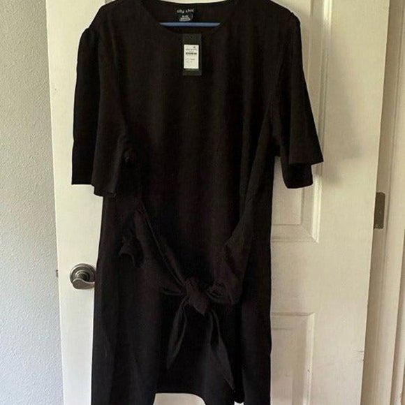 NWT City Chic Tie Point Short Sleeve Mini Dress, Size XL (22) - Picture 4 of 7